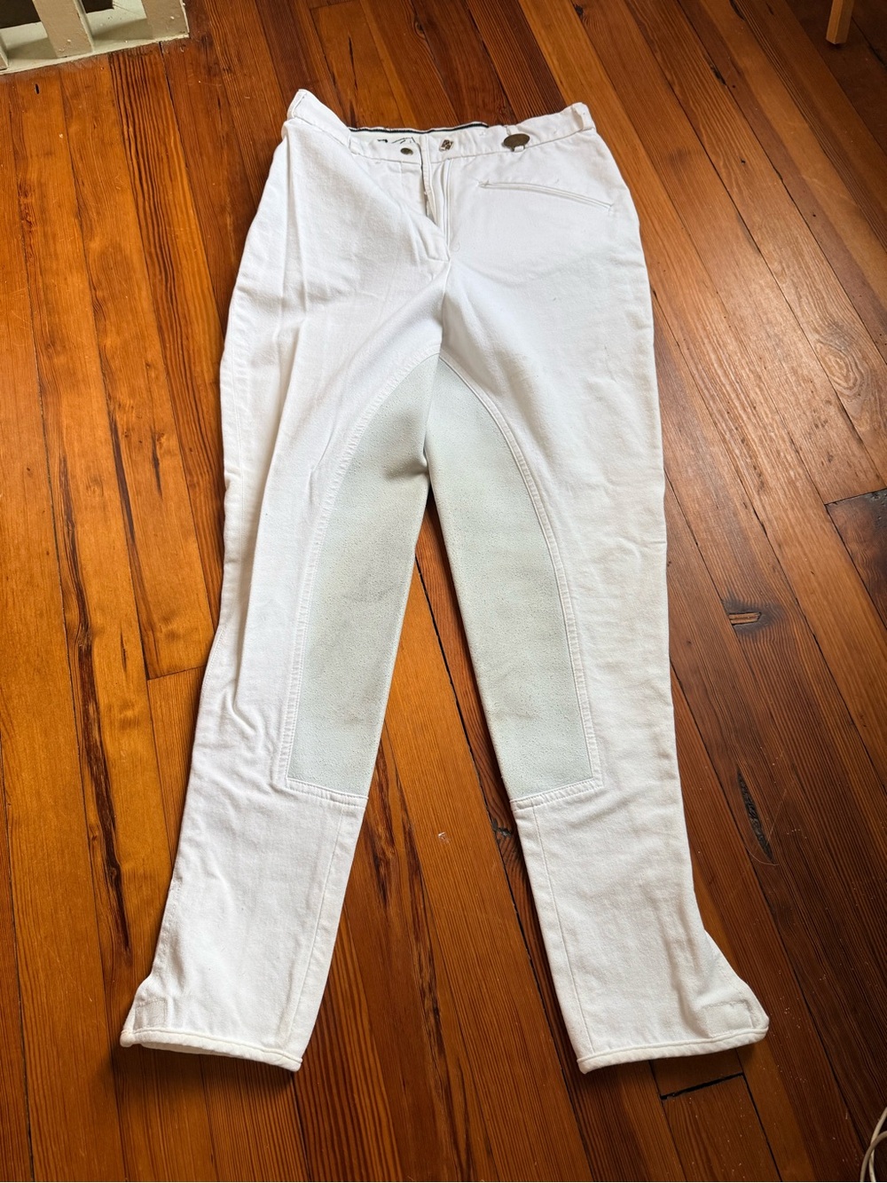 Women’s Full Seat White Equestrian Riding Breeches